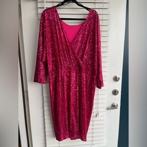 Eloqui Pink Sequin Dress